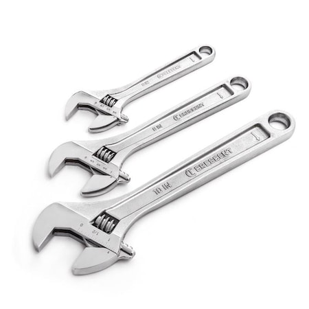 Crescent Adjustable Wrench Set 3 Pc